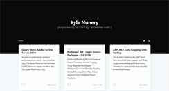 Desktop Screenshot of kylenunery.com