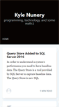 Mobile Screenshot of kylenunery.com