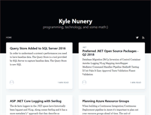 Tablet Screenshot of kylenunery.com